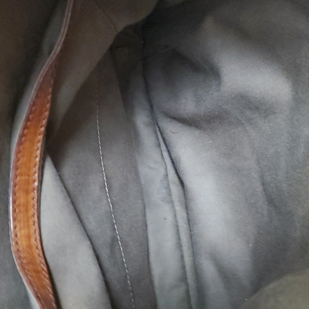 Chloé | Canvas and Tan Leather Shoulder/Crossbody Bag - Picture 10 of 16
